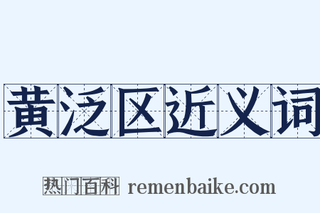 黄泛区近义词是什么意思的图片